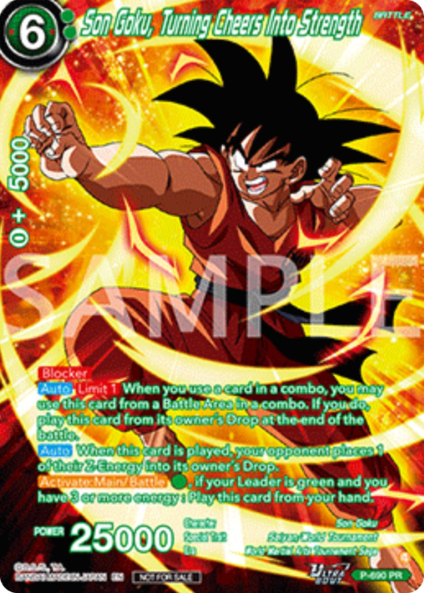 Son Goku, Turning Cheers Into Strength (Alternate Art) (Deluxe Pack 2025 Vol.2) (P-690) [Promotion Cards] | Pegasus Games WI
