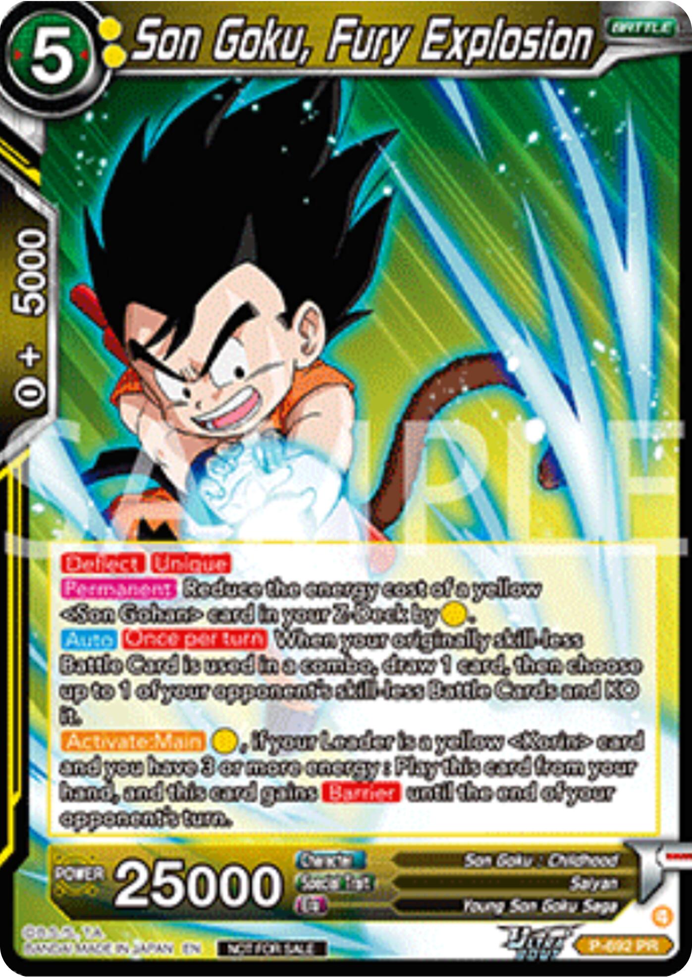 Son Goku, Fury Explosion (Deluxe Pack 2025 Vol.2) (P-692) [Promotion Cards] | Pegasus Games WI