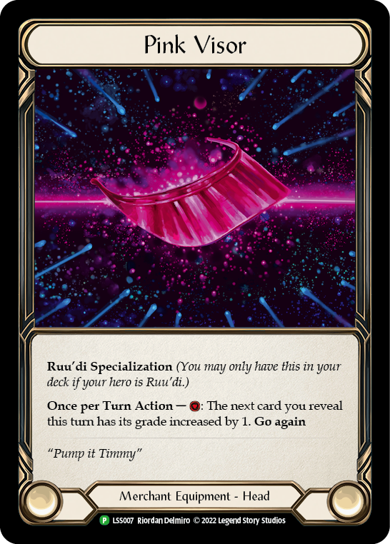 Pink Visor [LSS007] (Promo)  Cold Foil | Pegasus Games WI