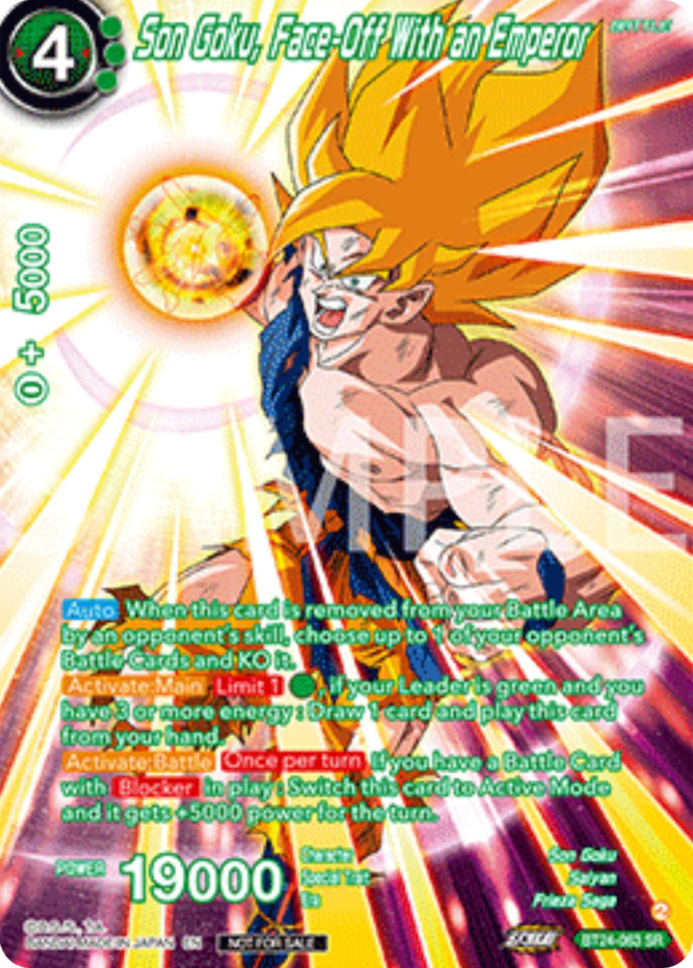 Son Goku, Face-Off With an Emperor (Premium Alt-Art Set 2025 Vol.2) (BT24-063) [Promotion Cards] | Pegasus Games WI