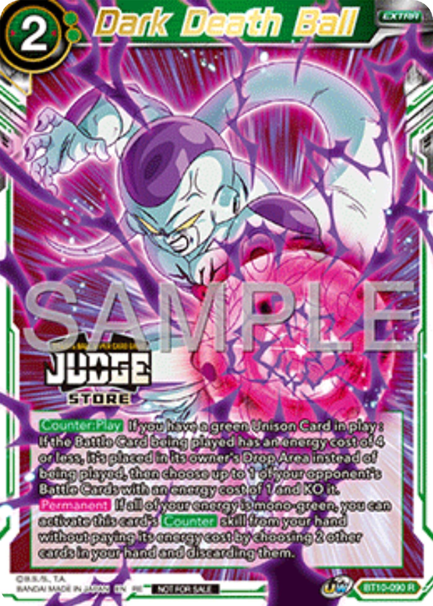 Dark Death Ball (Judge Pack Vol.17) (Store) (BT10-090) [Tournament Promotion Cards] | Pegasus Games WI