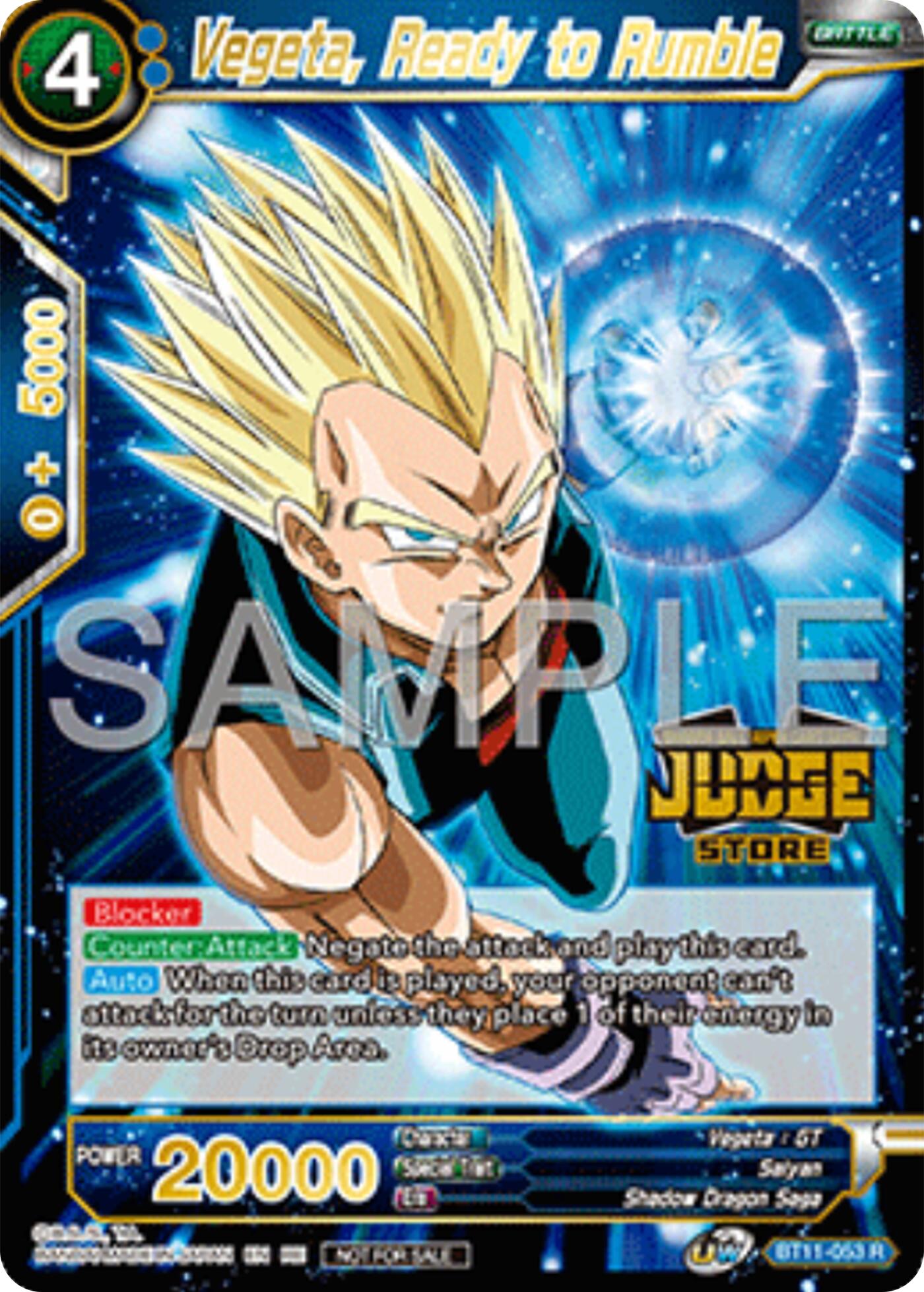 Vegeta, Ready to Rumble (Judge Pack Vol.17) (Store) (BT11-053) [Tournament Promotion Cards] | Pegasus Games WI