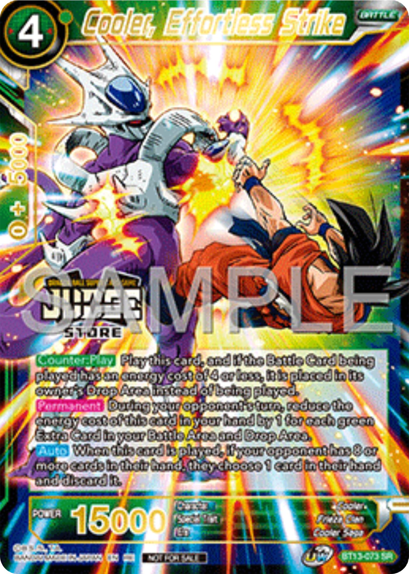Cooler, Effortless Strike (Judge Pack Vol.17) (Store) (BT13-073) [Tournament Promotion Cards] | Pegasus Games WI
