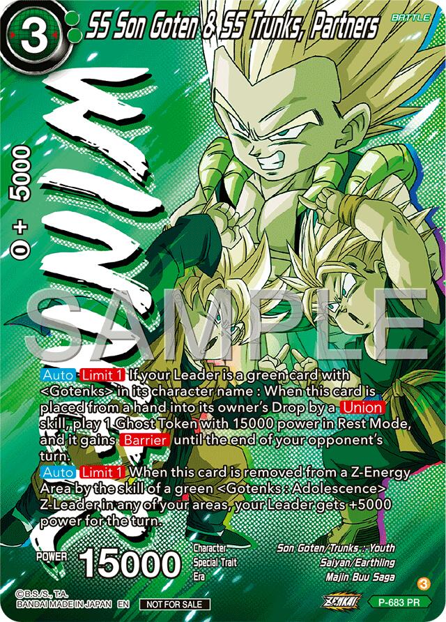 SS Son Goten & SS Trunks, Partners (Zenkai Series Tournament Pack Vol.12) (Winner) (P-683) [Tournament Promotion Cards] | Pegasus Games WI