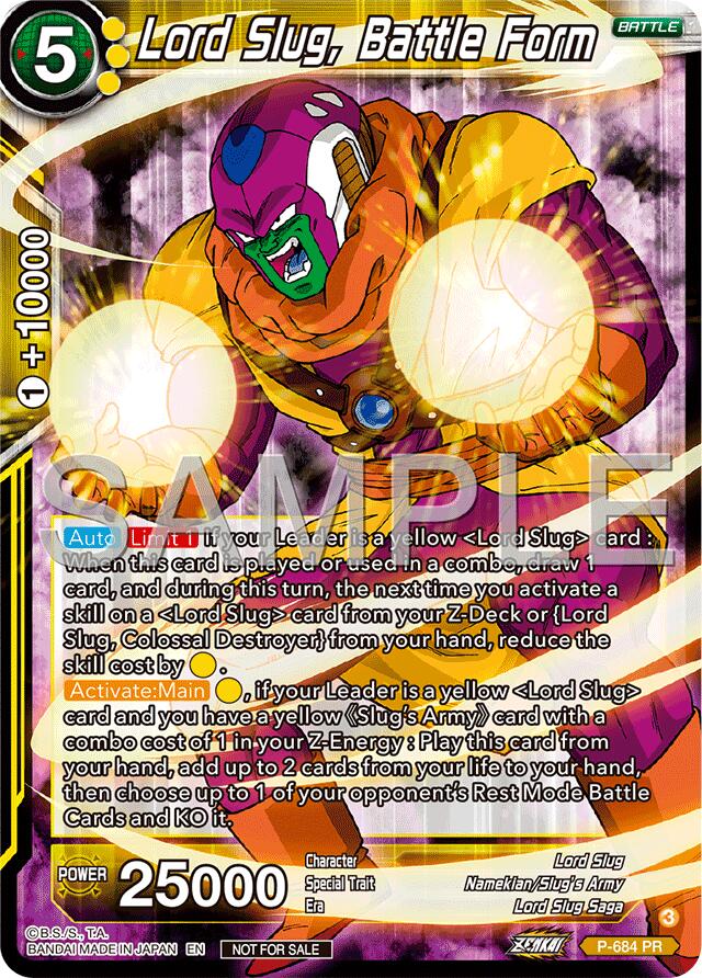Lord Slug, Battle Form (Zenkai Series Tournament Pack Vol.12) (P-684) [Tournament Promotion Cards] | Pegasus Games WI