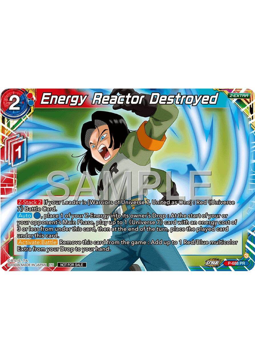 Energy Reactor Destroyed (Zenkai Series Tournament Pack Vol.12) (P-688) [Tournament Promotion Cards] | Pegasus Games WI
