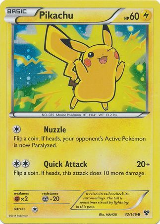 Pikachu (42/146) (2014 Movie Promo) [Miscellaneous Cards] | Pegasus Games WI