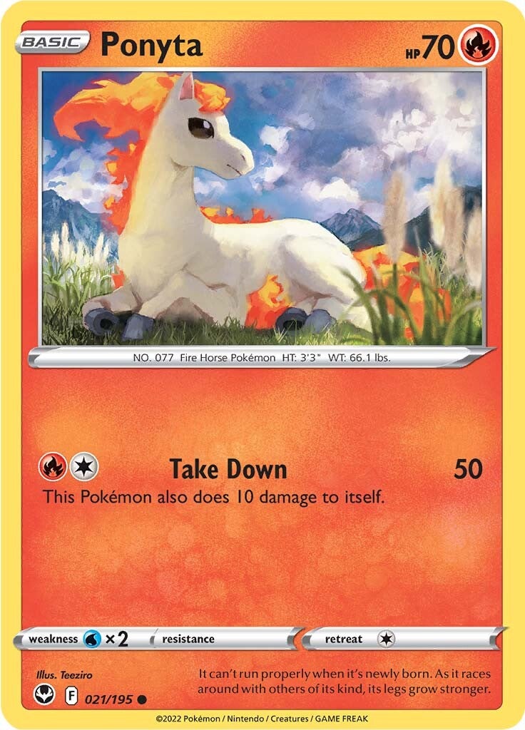 Ponyta (021/195) [Sword & Shield: Silver Tempest] | Pegasus Games WI