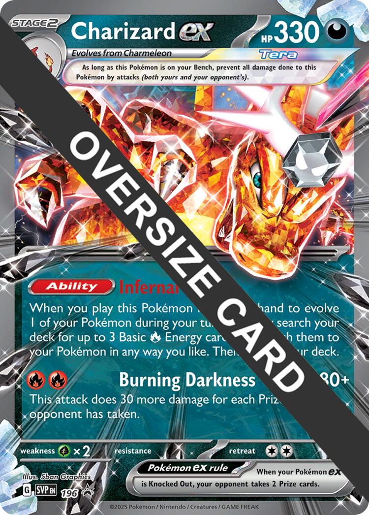Charizard EX (196) (Jumbo Card) [Scarlet & Violet: Black Star Promos] | Pegasus Games WI