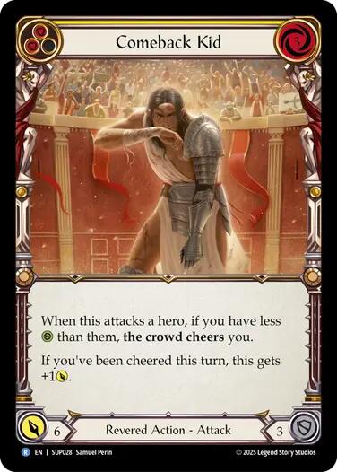 Comeback Kid (Yellow) [SUP028] (Super Slam)  Rainbow Foil | Pegasus Games WI