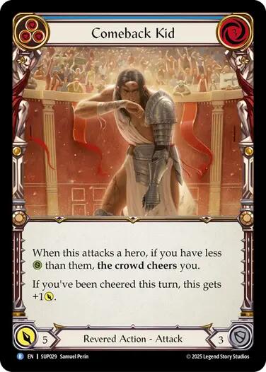 Comeback Kid (Blue) [SUP029] (Super Slam)  Rainbow Foil | Pegasus Games WI