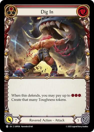 Dig In (Red) [SUP036] (Super Slam)  Rainbow Foil | Pegasus Games WI