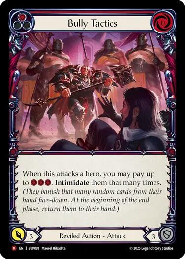 Bully Tactics [SUP081] (Super Slam)  Rainbow Foil | Pegasus Games WI