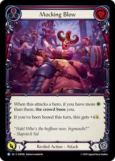 Mocking Blow (Red) [SUP090] (Super Slam)  Rainbow Foil | Pegasus Games WI