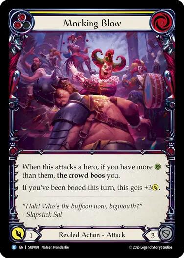 Mocking Blow (Yellow) [SUP091] (Super Slam)  Rainbow Foil | Pegasus Games WI