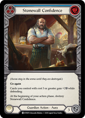 Stonewall Confidence (Blue) [U-WTR074] (Welcome to Rathe Unlimited)  Unlimited Rainbow Foil | Pegasus Games WI