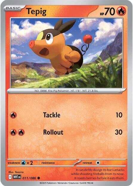 Tepig (011/086) [Scarlet & Violet: White Flare] | Pegasus Games WI