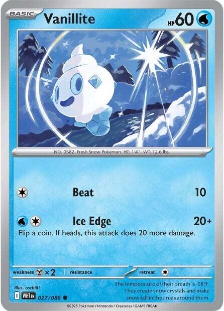 Vanillite (027/086) [Scarlet & Violet: White Flare] | Pegasus Games WI