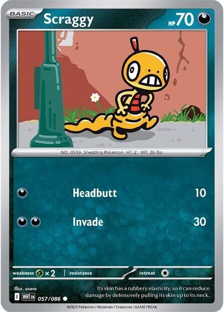 Scraggy (057/086) [Scarlet & Violet: White Flare] | Pegasus Games WI