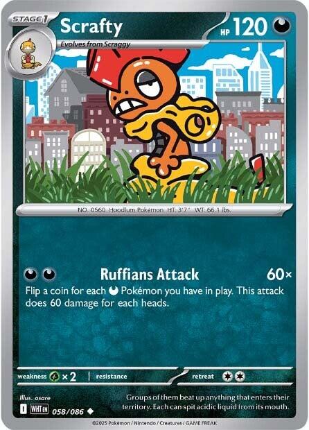Scrafty (058/086) [Scarlet & Violet: White Flare] | Pegasus Games WI