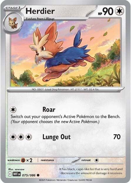 Herdier (075/086) [Scarlet & Violet: White Flare] | Pegasus Games WI