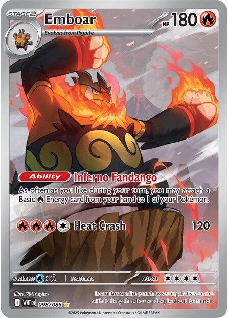 Emboar (098/086) [Scarlet & Violet: White Flare] | Pegasus Games WI
