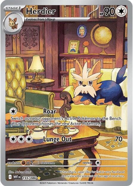 Herdier (155/086) [Scarlet & Violet: White Flare] | Pegasus Games WI
