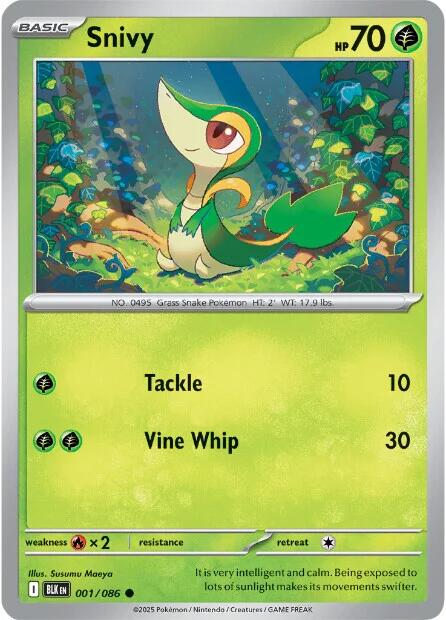 Snivy (001/086) [Scarlet & Violet: Black Bolt] | Pegasus Games WI