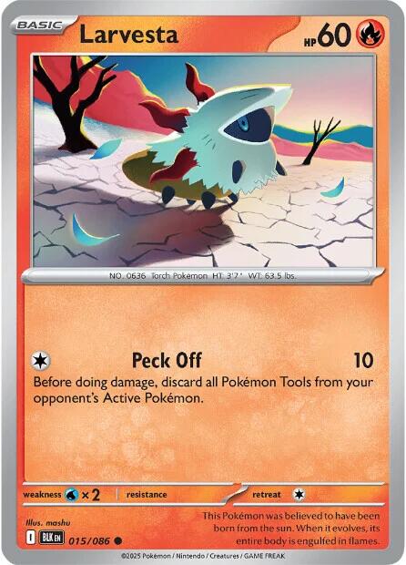 Larvesta (015/086) [Scarlet & Violet: Black Bolt] | Pegasus Games WI