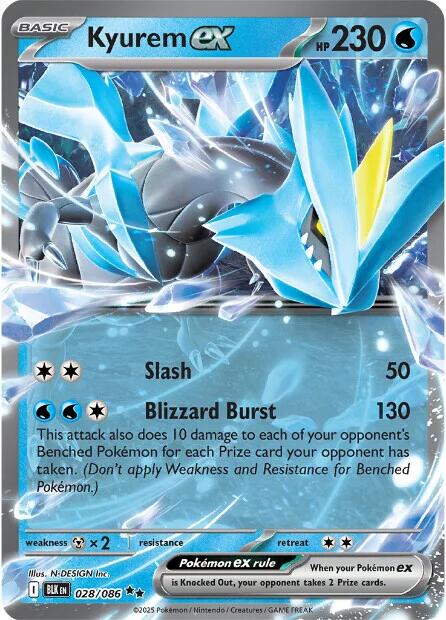 Kyurem ex (028/086) [Scarlet & Violet: Black Bolt] | Pegasus Games WI