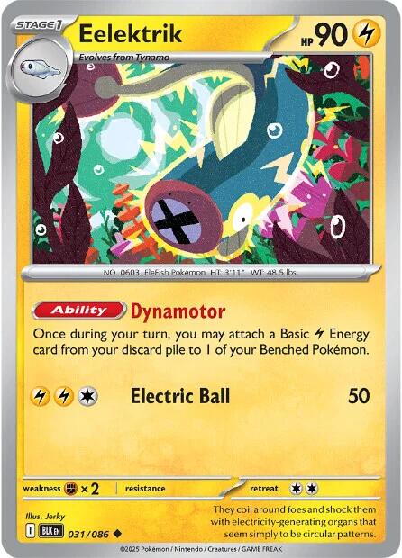 Eelektrik (031/086) [Scarlet & Violet: Black Bolt] | Pegasus Games WI