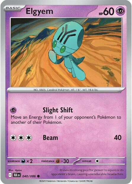 Elgyem (040/086) [Scarlet & Violet: Black Bolt] | Pegasus Games WI