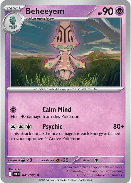 Beheeyem (041/086) [Scarlet & Violet: Black Bolt] | Pegasus Games WI