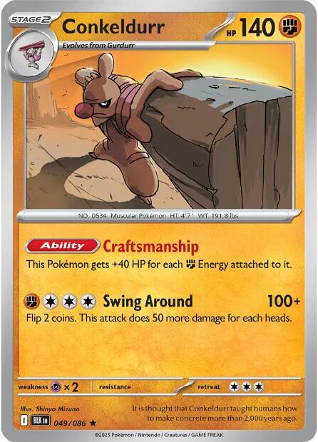 Conkeldurr (049/086) [Scarlet & Violet: Black Bolt] | Pegasus Games WI