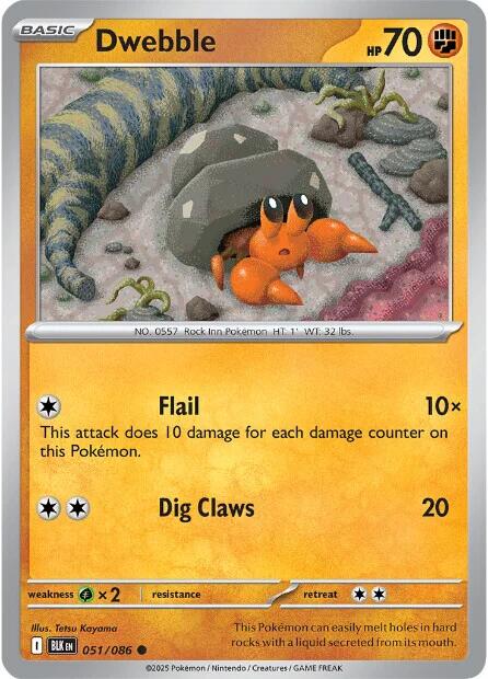 Dwebble (051/086) [Scarlet & Violet: Black Bolt] | Pegasus Games WI