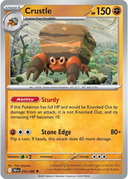 Crustle (052/086) [Scarlet & Violet: Black Bolt] | Pegasus Games WI