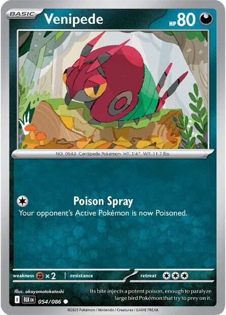 Venipede (054/086) [Scarlet & Violet: Black Bolt] | Pegasus Games WI