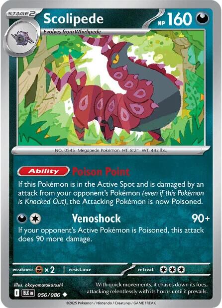 Scolipede (056/086) [Scarlet & Violet: Black Bolt] | Pegasus Games WI