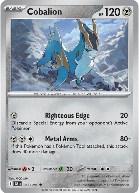 Cobalion (066/086) [Scarlet & Violet: Black Bolt] | Pegasus Games WI