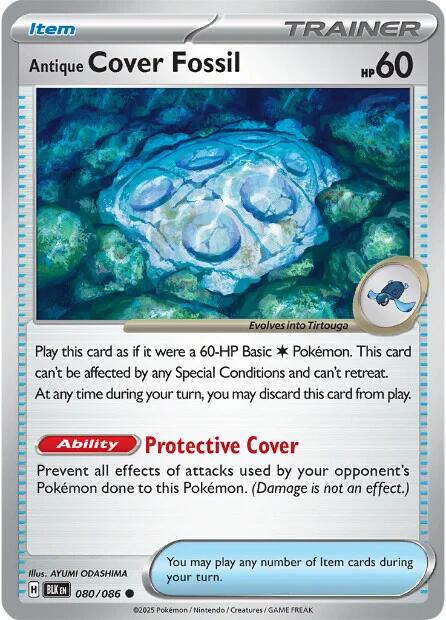 Antique Cover Fossil (080/086) [Scarlet & Violet: Black Bolt] | Pegasus Games WI