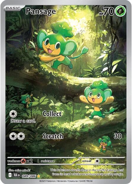 Pansage (089/086) [Scarlet & Violet: Black Bolt] | Pegasus Games WI