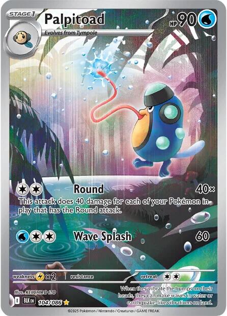 Palpitoad (104/086) [Scarlet & Violet: Black Bolt] | Pegasus Games WI