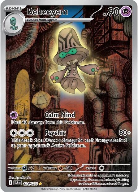 Beheeyem (121/086) [Scarlet & Violet: Black Bolt] | Pegasus Games WI