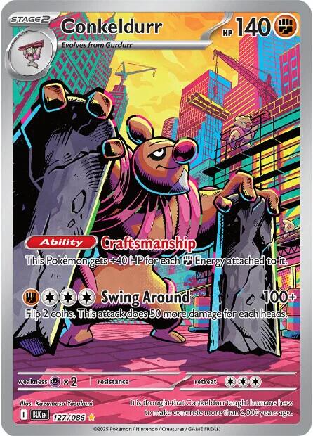 Conkeldurr (127/086) [Scarlet & Violet: Black Bolt] | Pegasus Games WI