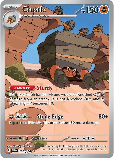 Crustle (130/086) [Scarlet & Violet: Black Bolt] | Pegasus Games WI