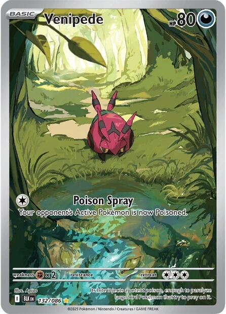 Venipede (132/086) [Scarlet & Violet: Black Bolt] | Pegasus Games WI
