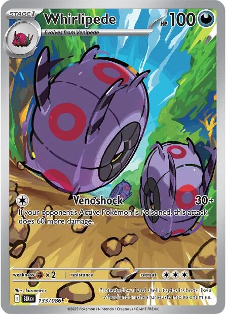 Whirlipede (133/086) [Scarlet & Violet: Black Bolt] | Pegasus Games WI