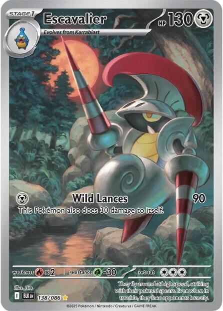 Escavalier (138/086) [Scarlet & Violet: Black Bolt] | Pegasus Games WI