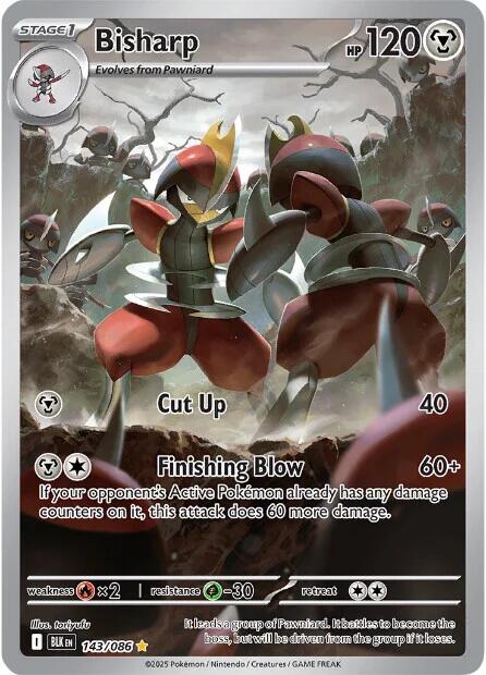Bisharp (143/086) [Scarlet & Violet: Black Bolt] | Pegasus Games WI