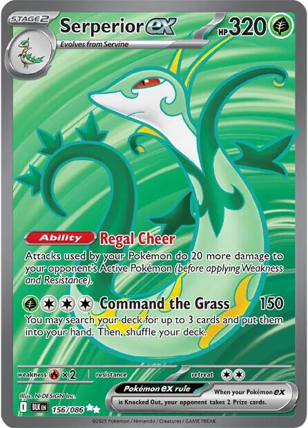 Serperior ex (156/086) [Scarlet & Violet: Black Bolt] | Pegasus Games WI
